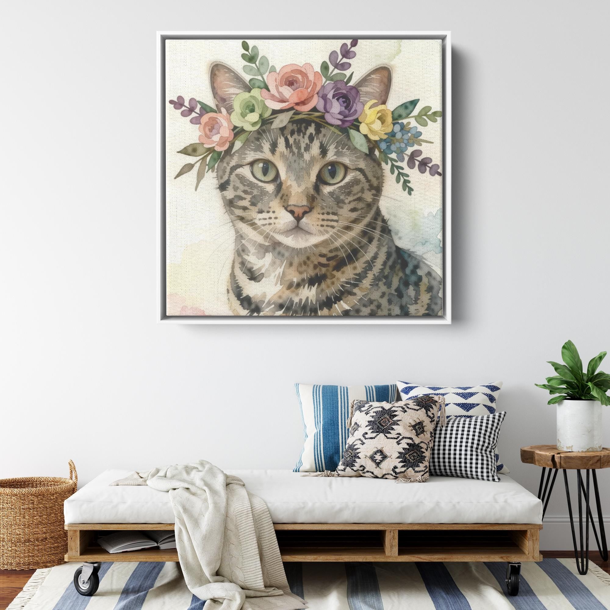 Flower Crown Mother's Day Pet Portrait