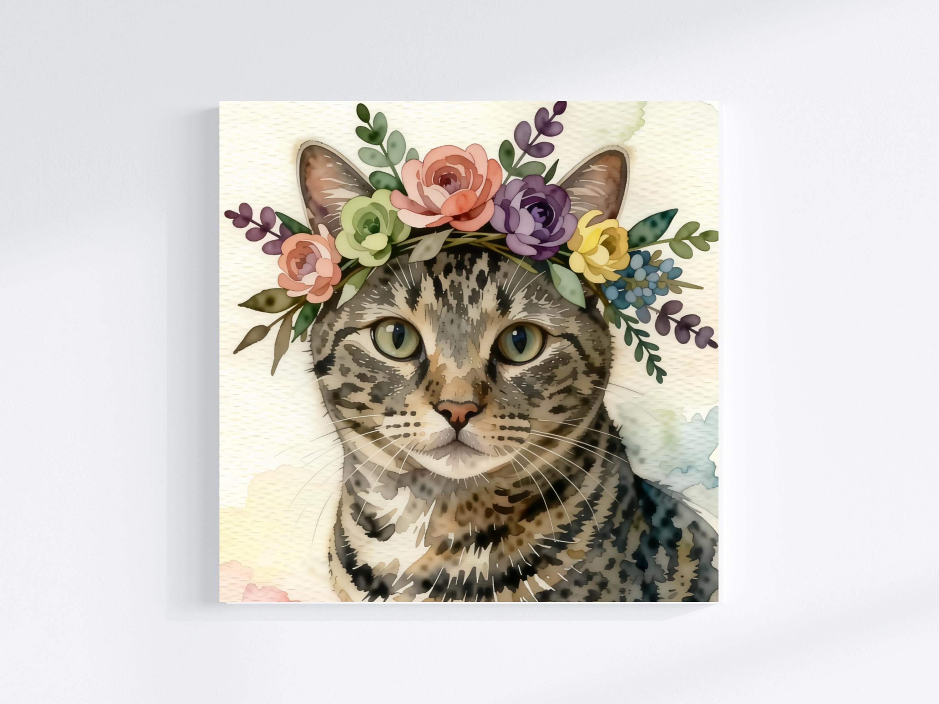 Flower Crown Mother's Day Pet Portrait