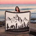 Lord of the Rings, Not All Who Wander Are Lost, Throw Blanket