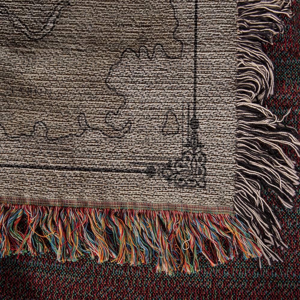 Hyrule Map, Breath of the Wild, Heirloom Woven Throw Blanket