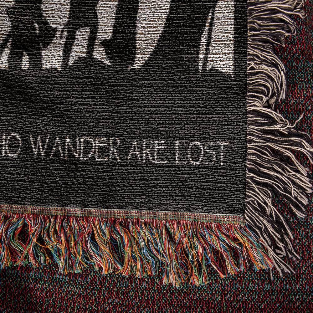 LOTR Not All Who Wander Are Lost, Woven Blanket