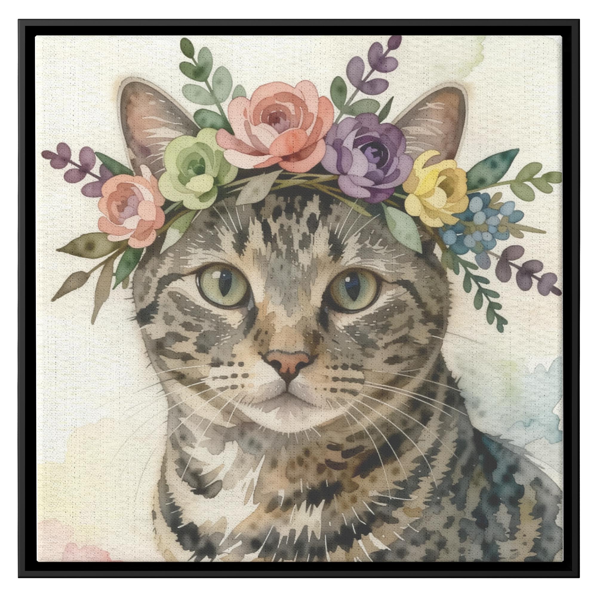 Flower Crown Mother's Day Pet Portrait