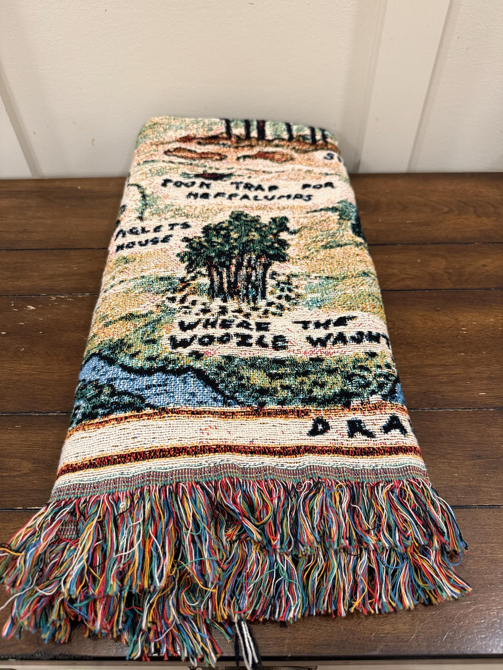 Hundred Acre Woods Throw Blanket, Pooh Bear Lovers Gift