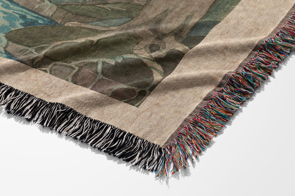 The Hobbit Book Cover Woven Blanket