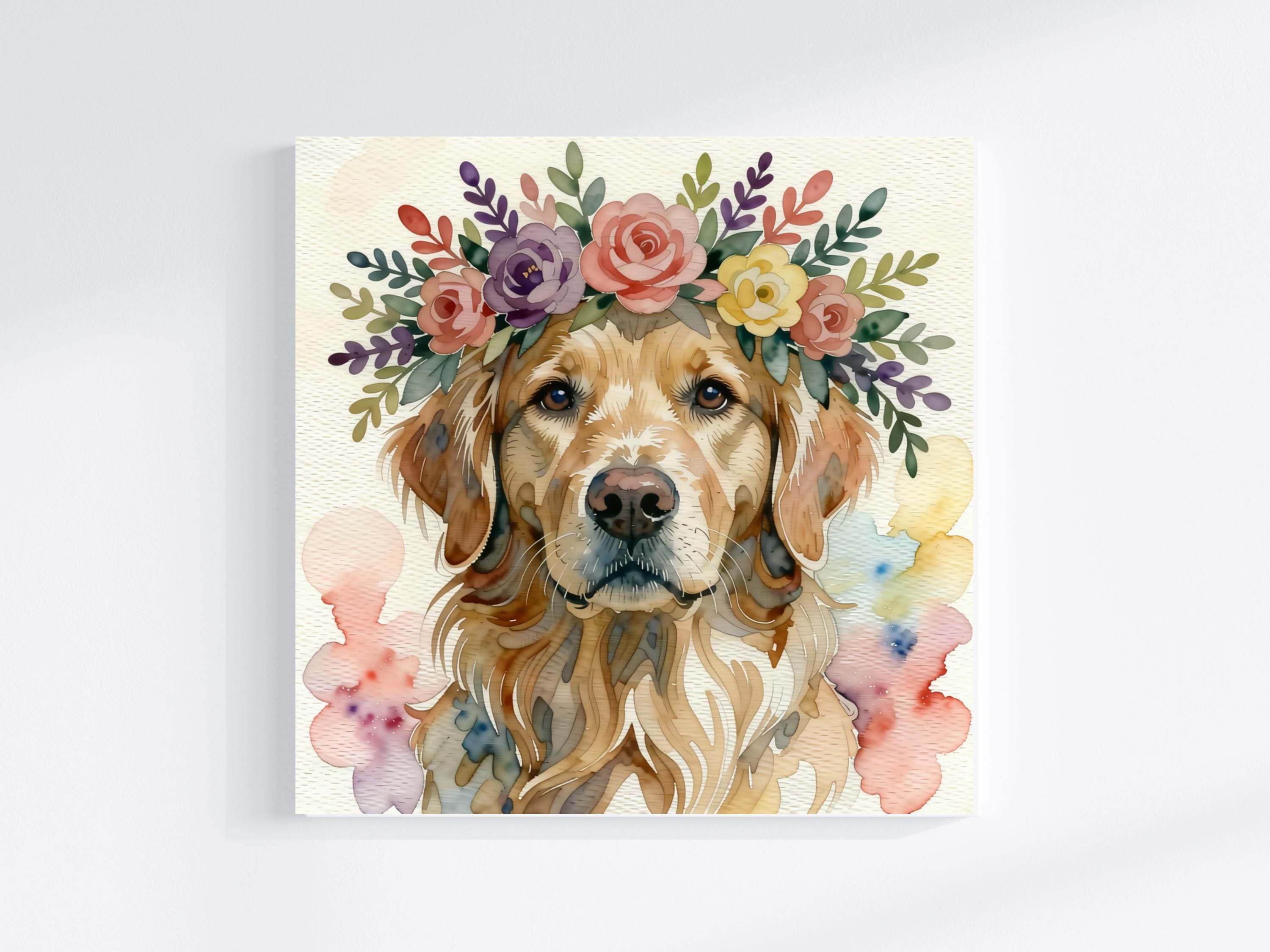 Flower Crown Mother's Day Pet Portrait