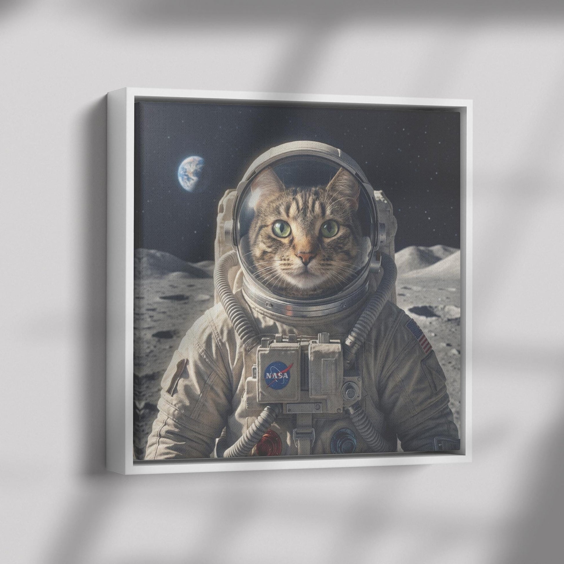 Astronaut Pet Portrait, Custom Space Explorer Art